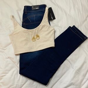 FASHION NOVA High Rise Booty shaping skinny Jeans SOLD